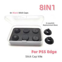Mygtukų Modulis/Mygtukų Dangteliai PS5 Edge Žaidimams Anti-Drift Elektromagnetiniai 3D Analoginiai Vairasvirtės Anglies Plėvelė/TMR Magnetiniai Vairasvirtės 1 8IN1 Black Cap kits China