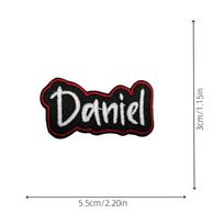 Embroidery Patch: Adhesive Velcro Cloth Sticker for Jackets, T-shirts, Hats black