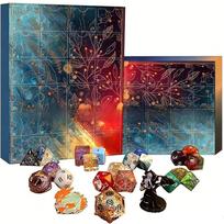 Dungeons And Dragons Kauliukų Atostogų Advento Kalendorius Su Paslaptingais Poliedriniais Kauliukais Kolekcionieriams Ir Dovanoms Style G black