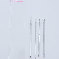 Rose Gold 4-Piece Acne & Blackhead Remover Set with Comedone Extractor white