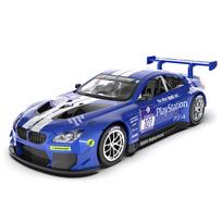 1/32 BMW M6 GT3 Rally Car Alloy Model Car Toy Diecasts Casting Sound and Light Car Toys for Children Vehicle mėlyna