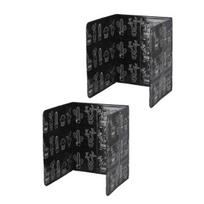 2Pcs 3-Sided Foldable Splatter Guard Aluminum Foil Grease Screen for Stovetop Frying Pan Protects Countertop from Oil Splashes Cooking Essential 2pcs