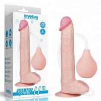 Lovetoy Dildo tikroviškas siurbtukas ir ejakuliacijos varpa