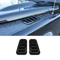 Land Rover Defender 2004-19 priekinės variklio dangčio ventiliacijos dangtelis Plieninė oro paėmimo anga Oro išleidimo anga Sniego dangtelis Automobilio priedai Style A Black