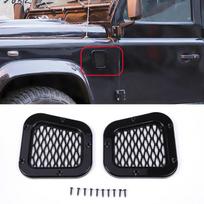 Land Rover Defender 2004-19 priekinės variklio dangčio ventiliacijos dangtelis Plieninė oro paėmimo anga Oro išleidimo anga Sniego dangtelis Automobilio priedai fender vent black
