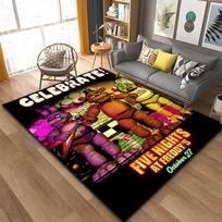 3D FNAF-Five-nights-At-Freddys Pattern Rug Large Area Carpet for Living Room Kid Bedroom Sofa Kitchen Decorate Non-slip Mat Gift 40X60CM gray