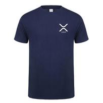 Kriptovaliuta Ripple Xrp Marškinėliai Unisex Laisvalaikio Marškinėliai Medvilniniai Trumpomis Rankovėmis Šaunūs Viršutiniai Drabužiai T-shirt Oz423 4XL black