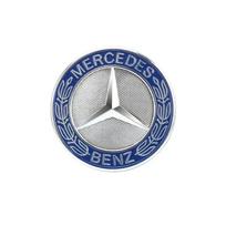 Automobilio metalinis plokščias variklio dangčio emblema Priekinis ženklelis Logotipas Tinka Mercedes Benz AMG W212 W213 W205 W177 W247 W176 CLS CLA CLK CLG GLS X253 BE1 mėlyna