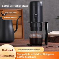 Pour Over Dripper Stand, Portable Espresso Machine Stand With Outin, Office Coffee Stand With Base Suitable For Offi one size black