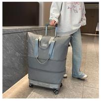 Universal Large-Capacity Lightweight Trolley: Waterproof Travel Bag for Business & Short Trips pilka