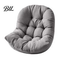 Egg Chair Cushion with Back Support, Hanging Swing Pad Replacement for Patio Chairs Ties, Waterproof Seat All Weather Outdoor tamsiai pilka spalva