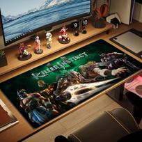 KILLER INSTINCT Color Mouse Pad Large Gaming Table Cushion Non-slip Laptop Tablet Big Mousepad XXL Mat Mini PC Playmat With Lock edge 30cmx60cm(11.8x23.6inch) brown