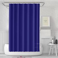 Peva Spausdinta 3D Dušo Užuolaida Su Kabliukais – Stora Vandeniui Atspari Pelėsiui Atspari Vonios Kambario Pertvara Dark blue + magnet + snap,180*180