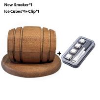 Cocktail Smoker Kit with Apple Cherry Oak Pecan Wood Chips Whiskey Wooden Smoked Wood Hood Smoker for Bar Drinks Kitchen Tools 5 New-Set 3