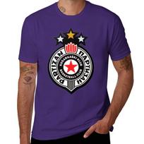 Krepšinio klubas Partizan Belgrade Kk Partizan Partizan Marškinėliai Estetiški drabužiai Greitai džiūstantys Medvilniniai marškinėliai vyrams XL black