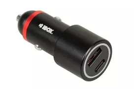 iBox ICC20 automobilinis kroviklis Smartphone, Smartwatch, Tablet Juodas Cigarų degtukas Greitas įkrovimas