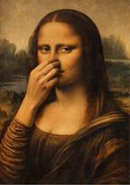Mona Lisa Poster 50X70 Funny Retro Style Graphic