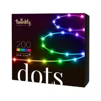 LED girlianda Twinkly TWD200STP-TEU įvairiaspalvė vidaus juosta, 5 cm tarpai, IP20, permatomas kabelis