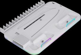 CANYON aušinimo stovas CS-51 RGB PS5 Slim/DE Charge Baltas