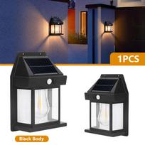 2000LM Solar Outdoor Lights Smart Sensor Wall Lamp Balcony Garden Decoration Outdoor Mood Light Solar Night Decorative Lamp black,2000LM
