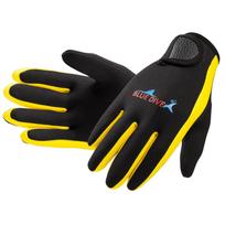 1.5mm Wear-Resistant Warm Water Sports Gloves for Surfing, Swimming, Snorkeling, Rafting, and Paddleboarding. Large geltona