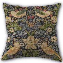 Gražus William Morris pagalvės užvalkalas Medvilnės ir lino audinys Kvadratinis Užtrauktuku užsegamas pagalvės užvalkalas 45X45cm Vestuvių dekoratyvinis pagalvės užvalkalas 11-17 45x45cm 18x18in gray