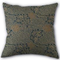 Gražus William Morris pagalvės užvalkalas Medvilnės ir lino audinys Kvadratinis Užtrauktuku užsegamas pagalvės užvalkalas 45X45cm Vestuvių dekoratyvinis pagalvės užvalkalas 11-17 45x45cm 18x18in gray