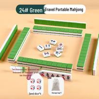 Nešiojami mini mahjong kauliukai lauko stovyklavimui ir kelionėms