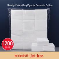 Lint-Free Microblading Cotton Pads: Makeup Remover & Hydration, Single Layer for Beauty Salon gray