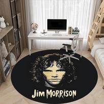 1 vnt. Jim Morrison kėdės kilimėlis biurui, neslystantis, minkštas ir patvarus biuro kilimas interjero dekoravimui 150cm gray