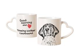 Treeing Walker Coonhound - cup with a dog, adorable cup with a heart-shaped handle, universal gift from the Art-Dog brand balta