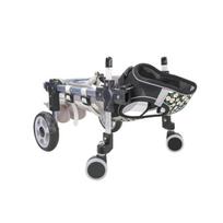 2/4 ratų mobilumo šuns vežimėlis Reguliuojamas gyvūnų pagalbos laikiklis Galinių galūnių paralyžius M-Black four wheels