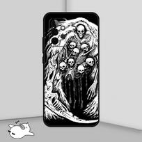 Bones Skeleton Funda For Samsung Galaxy A34 A54 A14 A24 A13 A23 A33 A53 A51 A71 A52S A12 A22 A32 A52 Case Samsung A34 5G white