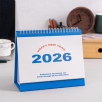 2026 m. Kalendorius Paprasta Knyga Mėnesinis Dienos Planuoklis Tvarkaraštis Laiko Valdymas Namų Biuro Darbalaukio Dekoracija Stovintis Kalendorius mėlyna