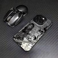 Anime Šaunus N-Nana Telefono dėklas IPhone 17 16e 16 15 14 13 12 11 Mini Pro Max X XR XSMAX 8 7 Air Plus Kritimui atsparus Matinis galinis dangtelis iPhone 15 ProMax gray