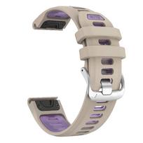 22mm 26mm QuickFit Silicone Watch Band for Garmin Fenix 7 7X 8 6 Pro Enduro 3 2 Epix Pro Sport Strap Matching Colors Quickfit 26mm beige