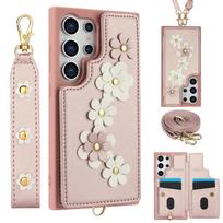 Odinės virvutės rankinė per petį, riešo dirželis, telefono dėklas, skirtas Samsung S26 S25 S24 Plus S23 FE S22 Ultra A55 A54 A53 A35 A15 A13 For Galaxy S26&Case & Strap gray