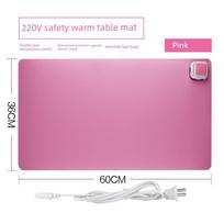 220V Electric Heating Pad for Desk, Writing Desk Heating Pad, Office Heating Pad, Desk Warming Pad, Heating Plate Pink Table Warmer / 36*60cm rožinė