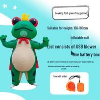 Halloween Frog Cosplay Inflatable Costume for Parties and Stage One Size white