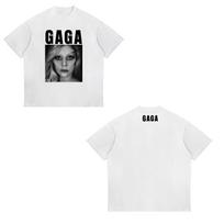 Lady Gaga Mayhem T Shirt Fashion Men Streetwear Graphic Tshirt Unisex High Quality Vintage Sand Cotton Tees Shirts Tops Clothes 3XL pilka spalva
