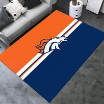 Denver Broncos Carpet Rug for Living Room Bedroom Home Sofa Decoration,Kids play Non-slip Floor Mat 70x100cm( 27x39in ) orange