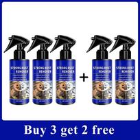 Quick-Acting Car Rust Remover Spray - Care for Auto Exhaust Pipes Wheel Hubs Metal Iron Powder Cleaner Hoses Windshield Washer 1 5PCS