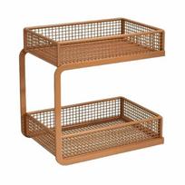 Double-Layer Dining Table Shelf Desktop Organizer Cups&Snack Holder  Home Organizing kava