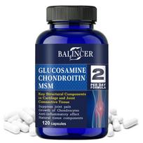 Glucosamine Chondroitin Msm Supplement Capsules, Balincer, 120 Capsules blue