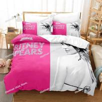 New 3D Britney Spears Bedding Set Printed single Comforter Quilt Bed Cover Duvet Cover Pillow Case 3 Pieces Sets Kids Adult Size EU Single 135*200cm/53x79in 3pcs