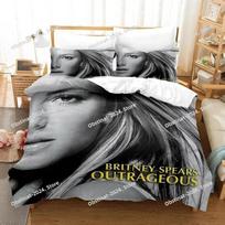New 3D Britney Spears Bedding Set Printed single Comforter Quilt Bed Cover Duvet Cover Pillow Case 3 Pieces Sets Kids Adult Size EU Single 135*200cm/53x79in 3pcs
