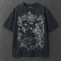 Anime JoJo's Bizarre Adventure Graphic Tee Men Short Sleeve Clothing Washed Cotton Tshirt Casual T-shirt Harajuku Retro T Shirt XL gray