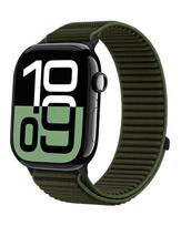 Sport Nylon loop Strap for Apple watch Bands 46mm 44mm 40mm 42mm 45mm 41mm Correa Bracelet iWatch series 11 SE 10 9 8 7 Ultra 3 38 40 41mm S10-42mm black