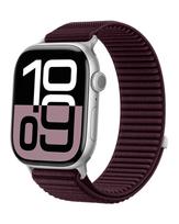Sport Nylon loop Strap for Apple watch Bands 46mm 44mm 40mm 42mm 45mm 41mm Correa Bracelet iWatch series 11 SE 10 9 8 7 Ultra 3 42 44 45 49 S10-46mm gray