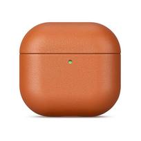 Genuine Leather Case for AirPods 4 Luxury Real Skin Protective Cover for AirPods 4 Black Brown Coffee Color For AirPods 4 ruda